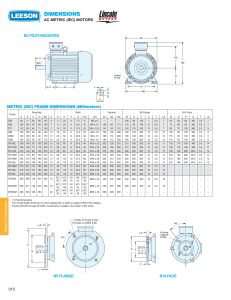 AC Metric Motor Dimensions (IEC) - Technical Specs