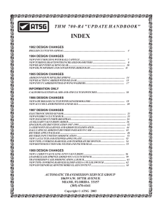 THM 700-R4 Transmission Update Handbook (1982-1993)