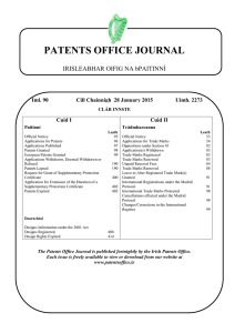 Journal 2273 - Patents Office