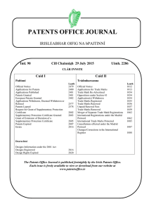 Journal 2286 - Patents Office