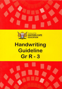 Handwriting Guide for Grades R-3: Letter Formation & Skills