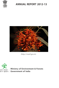 Ministry of Environment & Forests Annual Report 2012-2013
