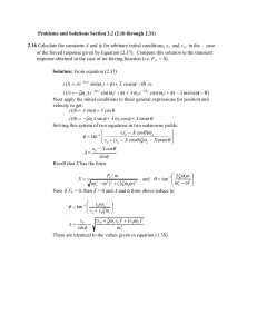 Mechanical Vibrations: Problems & Solutions
