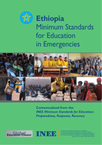 Ethiopia: Minimum Standards for Education in Emergencies