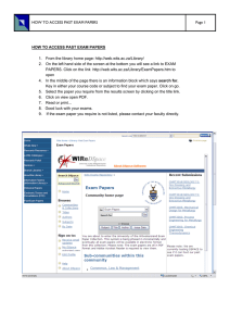 Accessing Wits Past Exam Papers: A Guide