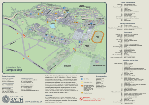 University of Bath Campus Map