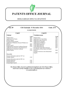 Journal 2271 - Patents Office