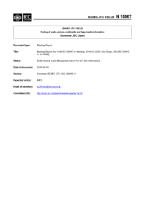 ISO/IEC JTC 1/SC 29/WG 11 Meeting Report - Multimedia Coding