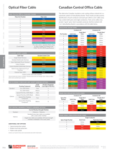 Optical Fiber Cable Color Codes & Specifications