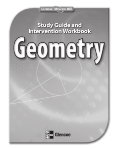 Geometry Study Guide & Intervention Workbook
