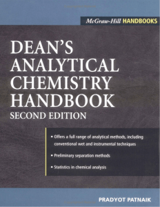 Analytical Chemistry Handbook