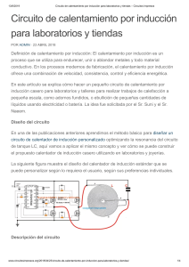 Circuito de Calentamiento por Inducción para Laboratorios