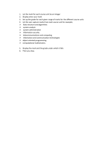 Grade Calculation Algorithm Outline