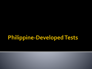 Philippine Psychological Tests: PKP, PACT, PUP, PPP