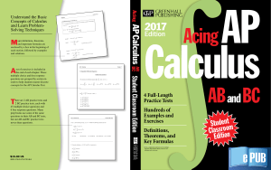 AP Calculus AB & BC Textbook: Practice Tests & Examples