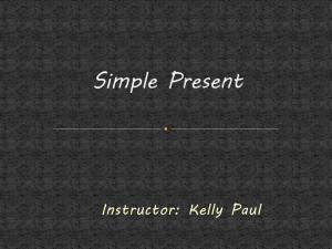 Simple Present Tense: English Grammar Presentation