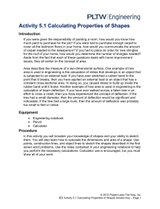 Calculating Properties of Shapes Activity