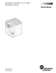 Beckman Coulter AC•T 5diff Service Manual