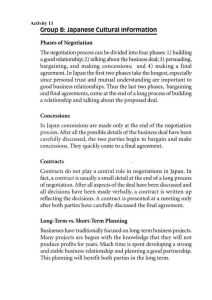 Japanese Business Negotiation: Cultural Insights