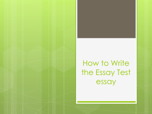 Essay Test Writing Guide: Tips & Strategies