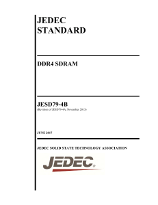 JEDEC DDR4 SDRAM Standard JESD79-4B