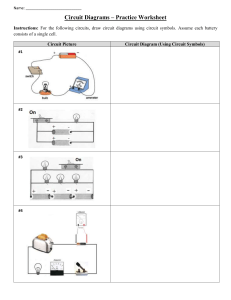 Circuit Diagram Practice Worksheet