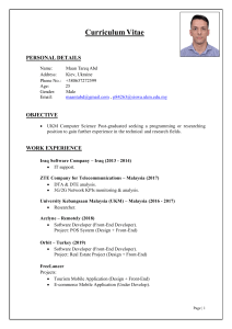 Maan Tareq Abd - Computer Science CV | Front-End Developer