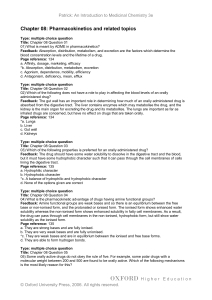 Pharmacokinetics MCQs: ADME, Drug Metabolism, and More