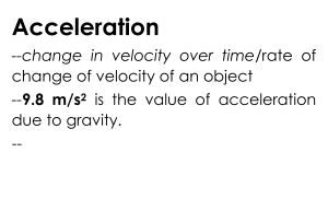 Acceleration: Definition, Formula, and Gravity