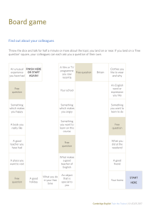 Colleague Board Game: Get to Know Each Other