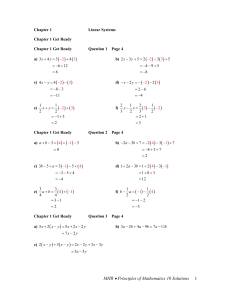 Linear Systems Solutions: Math Textbook Exercises