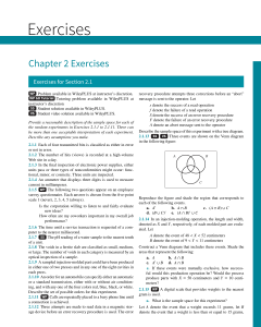 Probability & Statistics Exercises: Sample Spaces & Events