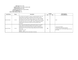 Power Cable Specs: SAMA Kebel, 4-Core, Station Use