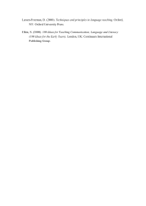 Language Teaching & Literacy Bibliography