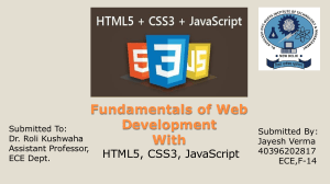 Web Development Fundamentals: HTML5, CSS3, JavaScript