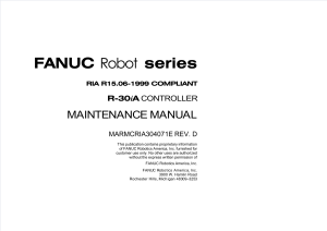 FANUC Robot R-30iA Maintenance Manual
