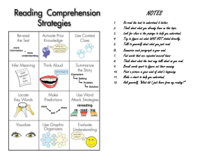 Reading Comprehension Strategies Guide