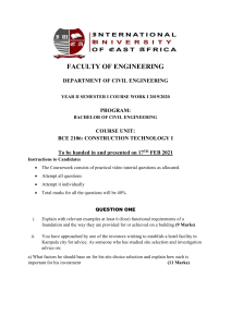 Construction Technology Coursework Assignment