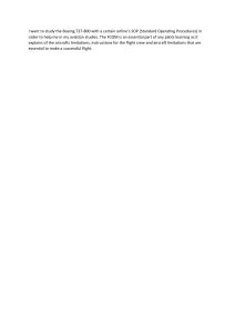 Boeing 737-800 SOP & FCOM Study
