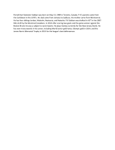 P.K. Subban Biography: Hockey Star, Awards, and Career