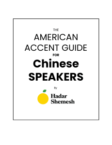 American Accent Guide for Chinese Speakers