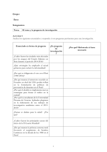 Preguntas de Investigación: Análisis y Formulación