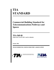 TIA-569-B Commercial Building Telecommunications Standard