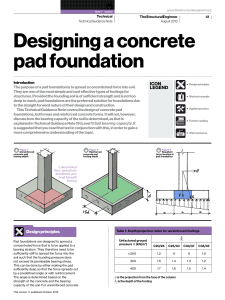 Concrete Pad Foundation Design Guide