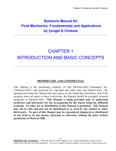 Fluid Mechanics Solutions Manual: Çengel & Cimbala