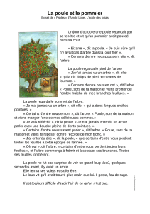 La Poule et le Pommier : Exercices de Compréhension