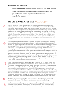We Ate the Children Last: Short Story & Analysis