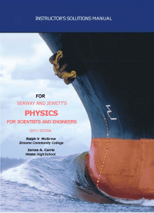 Physics Solutions Manual: Serway & Jewett 6th Ed.