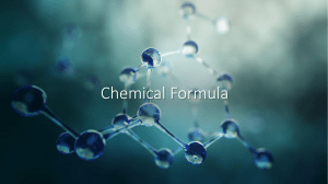 Chemical Formulas: Understanding Molecular Composition