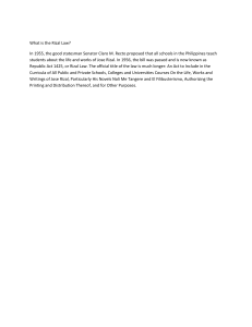 Rizal Law: Republic Act 1425 Explained